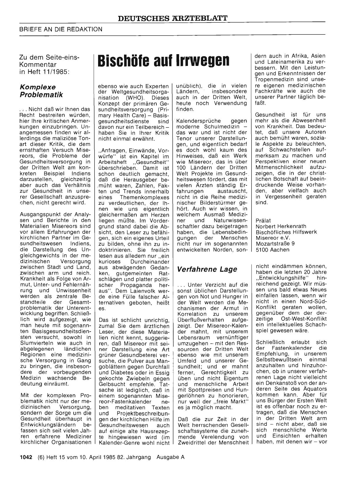 Vorschauseite 1: Bischöfe auf Irrwegen: Verfahrene Lage