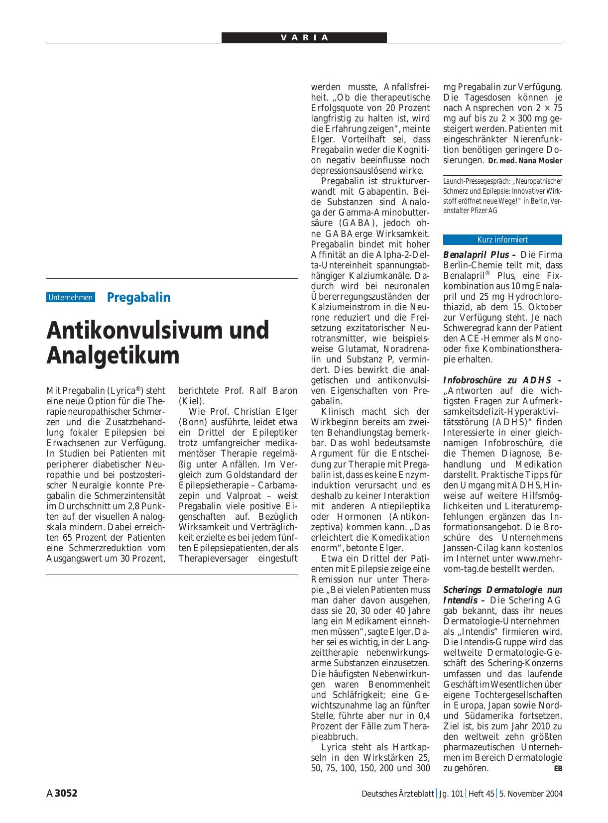 Vorschauseite 1: Infobroschüre zu ADHS