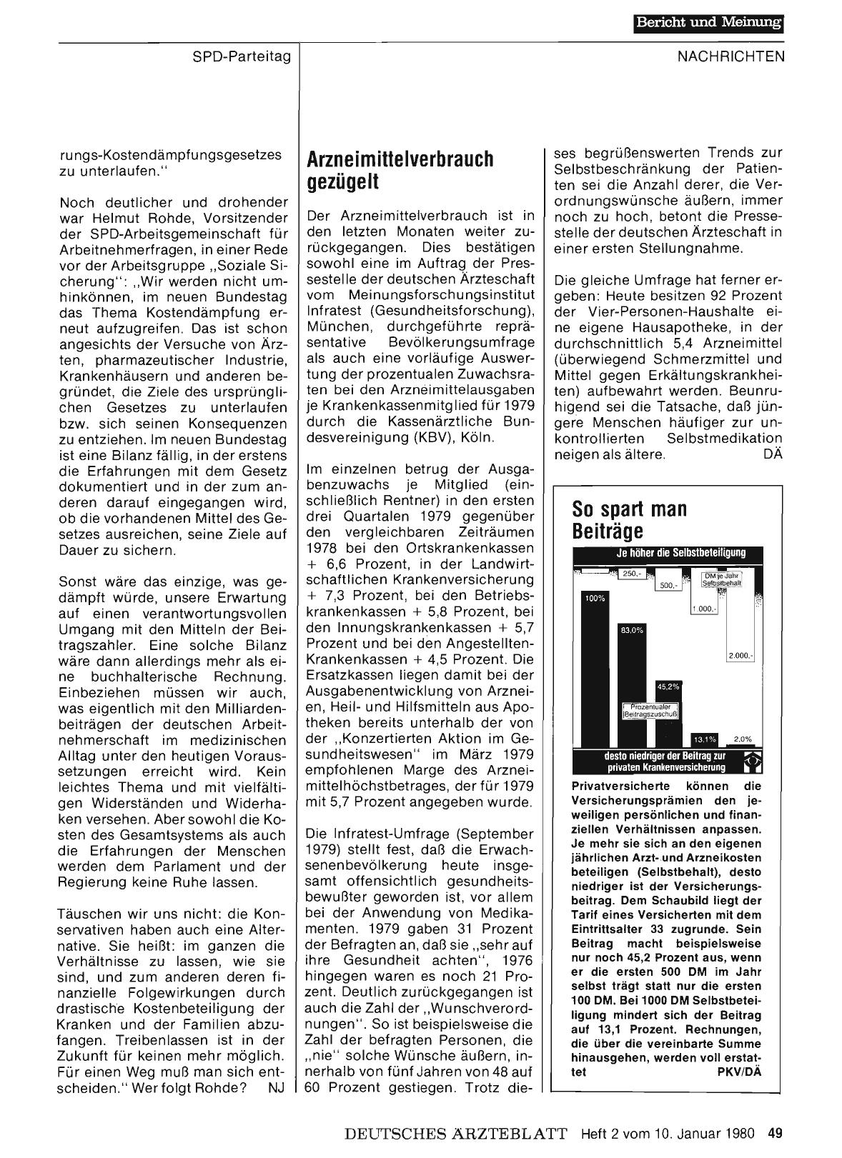 Vorschauseite 1: Arzneimittelverbrauch gezügelt