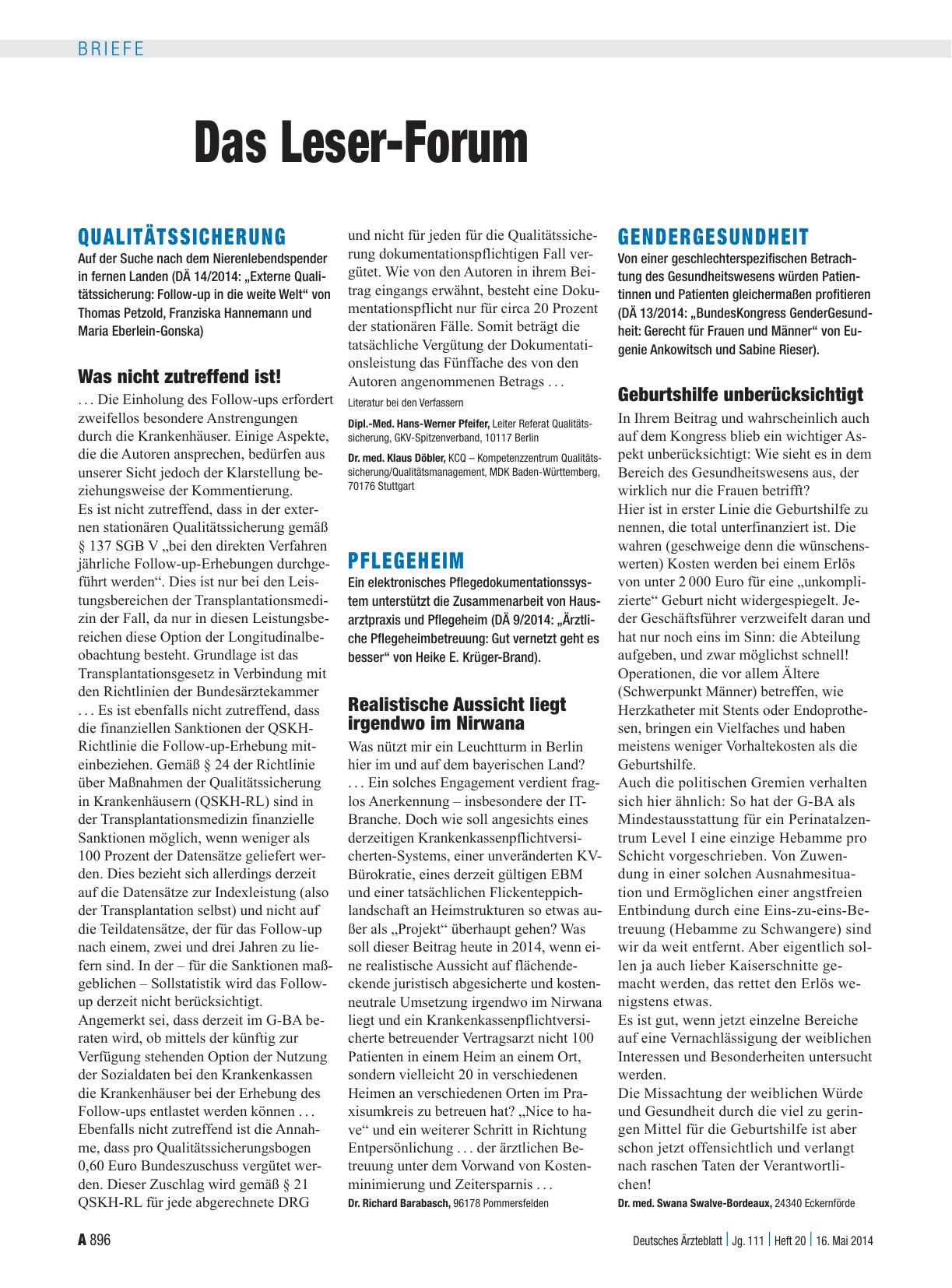 Vorschauseite 1: Gendergesundheit: Geburtshilfe unberücksichtigt