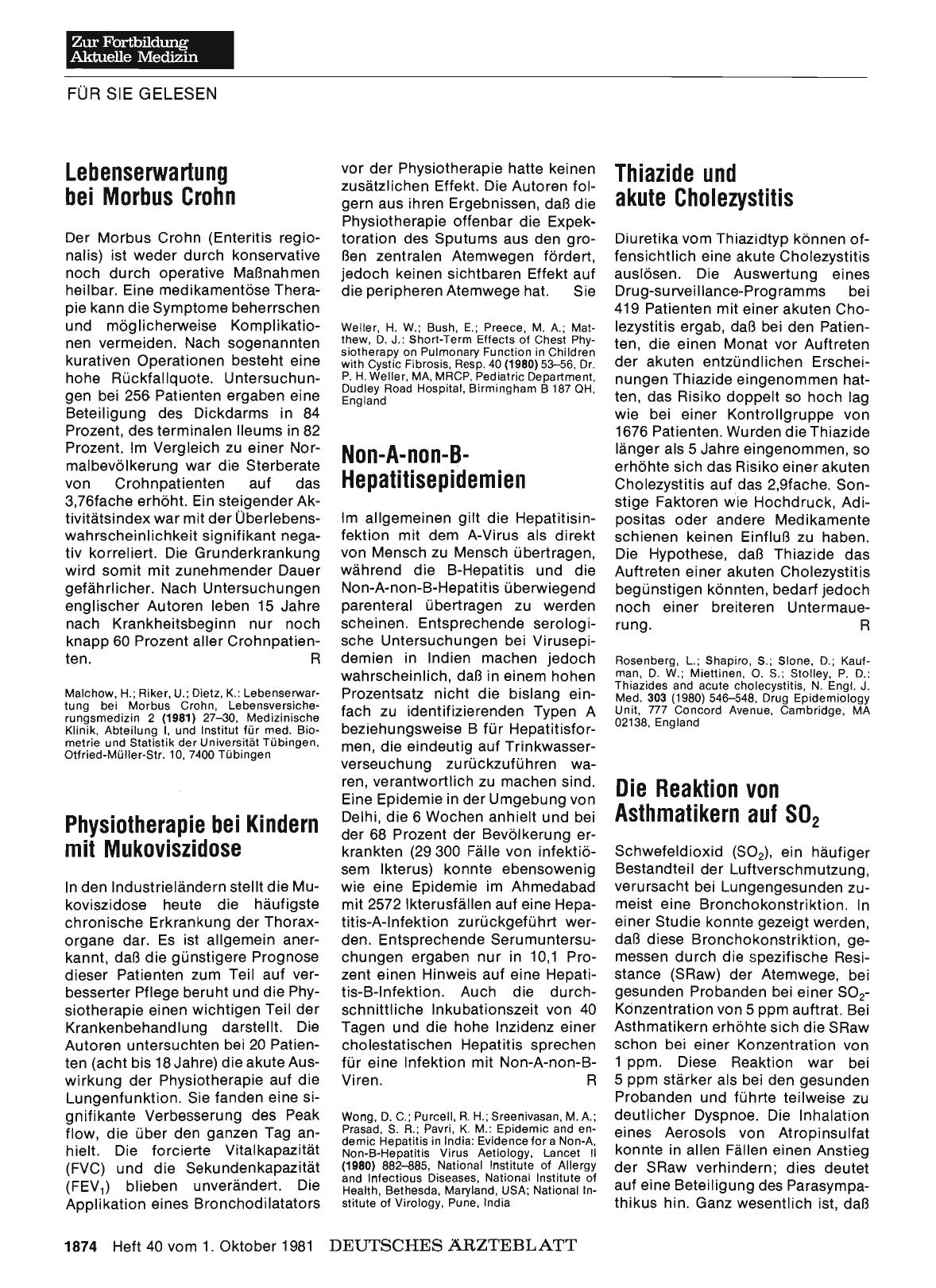 Vorschauseite 1: Non-A-non-BHepatitisepidemien