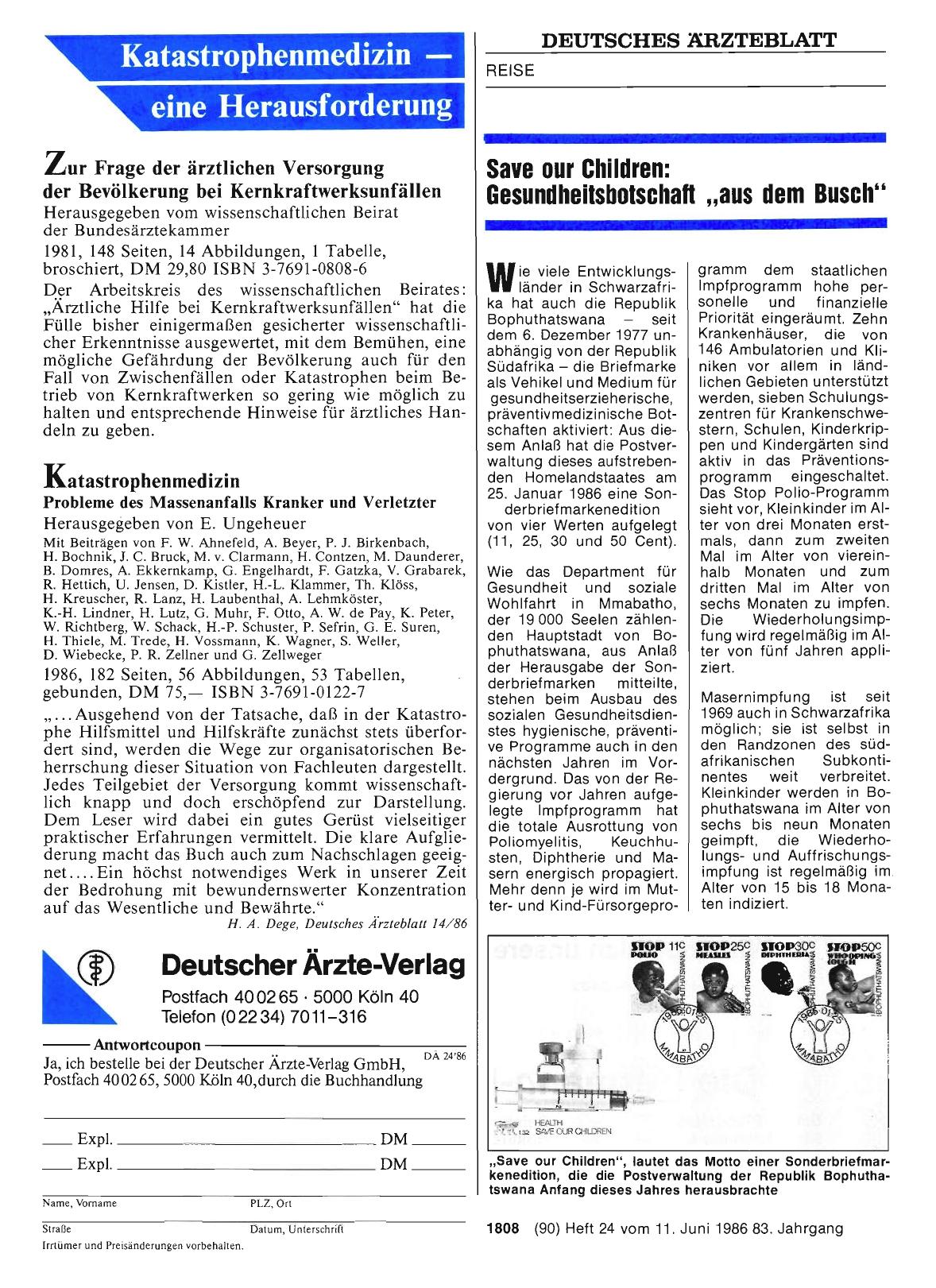 Vorschauseite 1: Save our Children: Gesundheitsbotschaft „aus dem Busch“