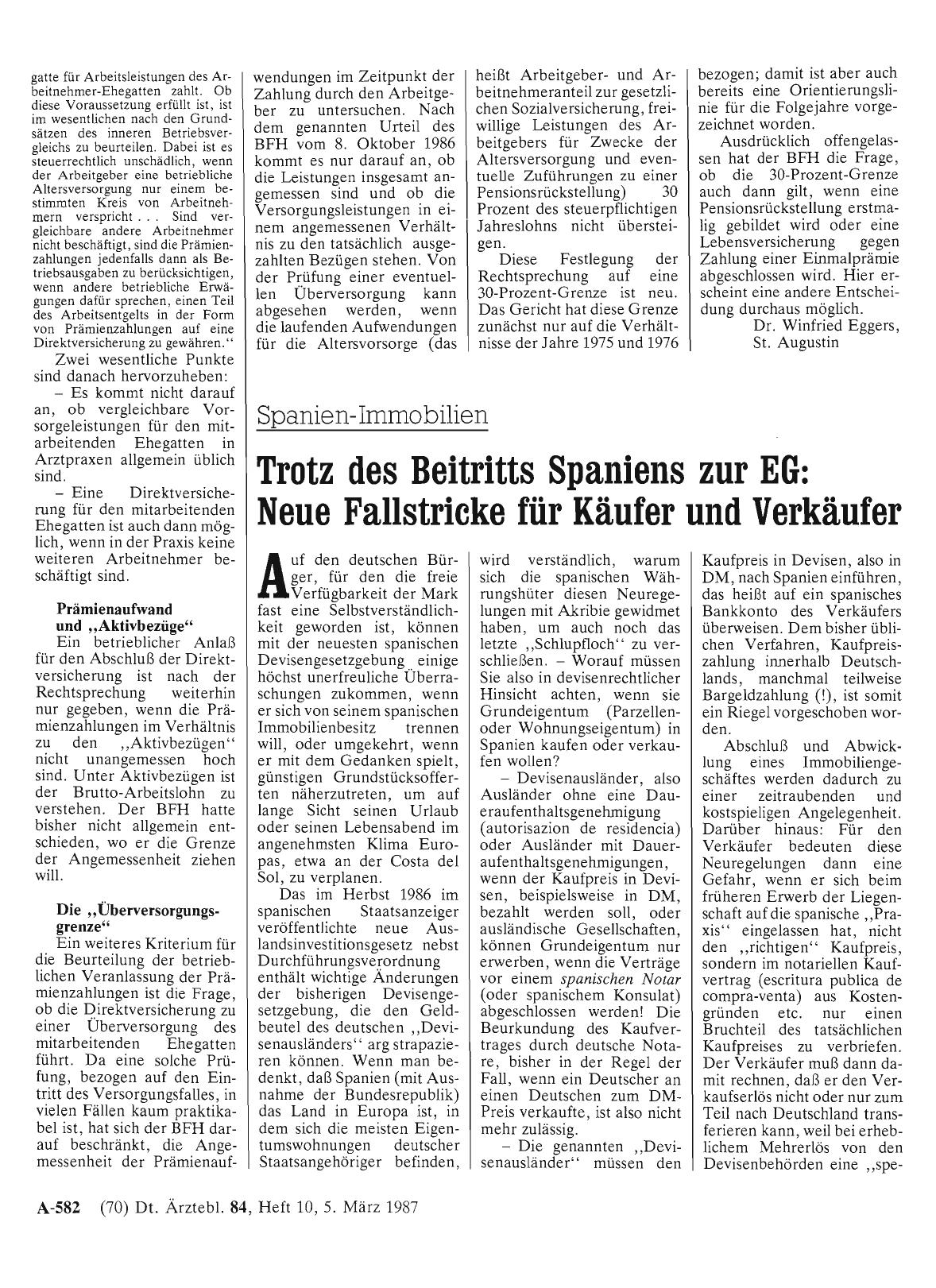 Vorschauseite 1: Spanien-Immobilien – Trotz des Beitritts Spaniens zur EG: Neue Fallstricke für Käufer und Verkäufer