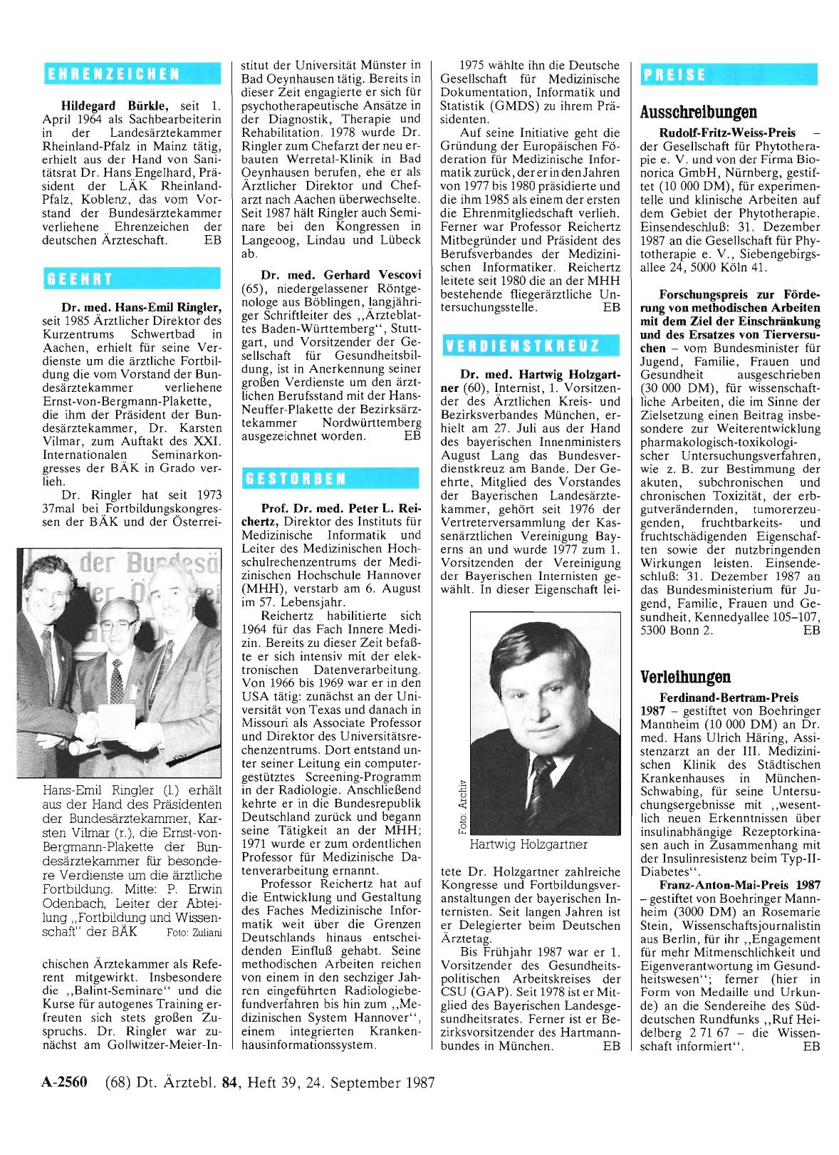 Vorschauseite 1: Geehrt