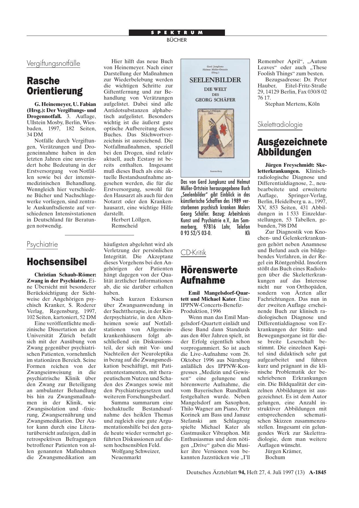 Vorschauseite 1: Eine IPPNW-Concerts-Benefiz-Produktion