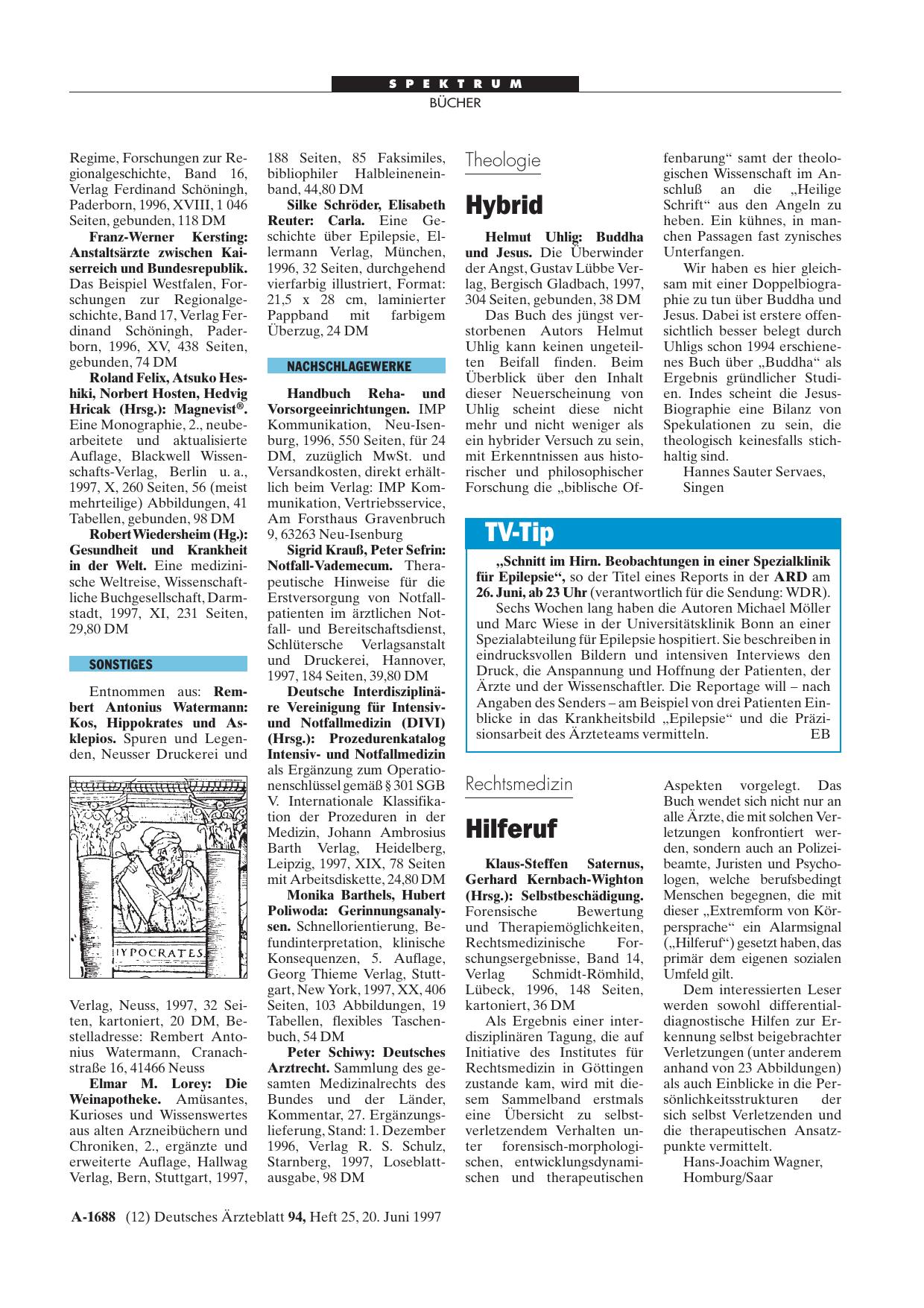 Vorschauseite 1: Selbstbeschädigung