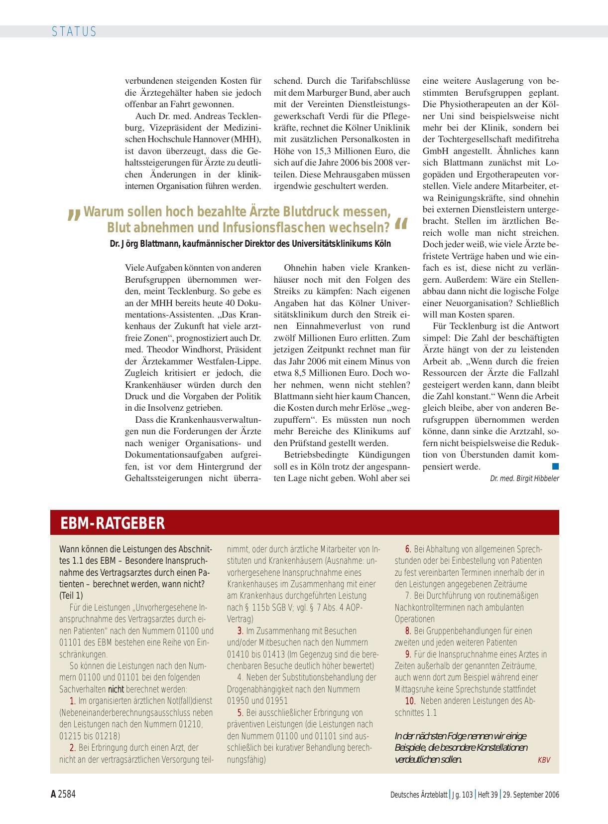 Vorschauseite 1: EBM-Ratgeber