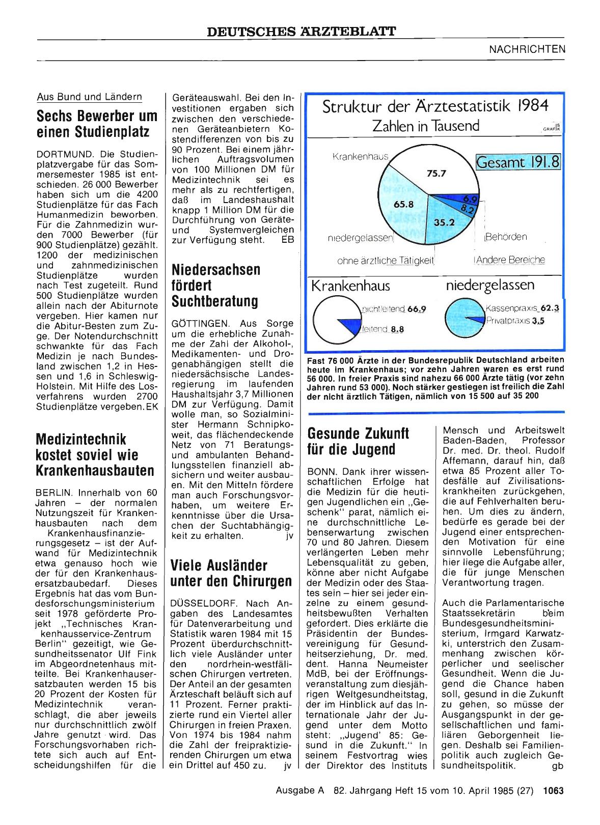 Vorschauseite 1: Gesunde Zukunft für die Jugend