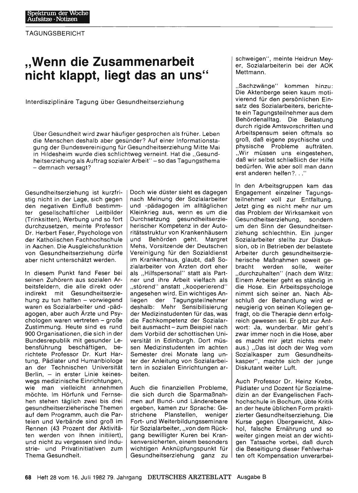 Vorschauseite 1: „Wenn die Zusammenarbeit nicht klappt, liegt das an uns“
