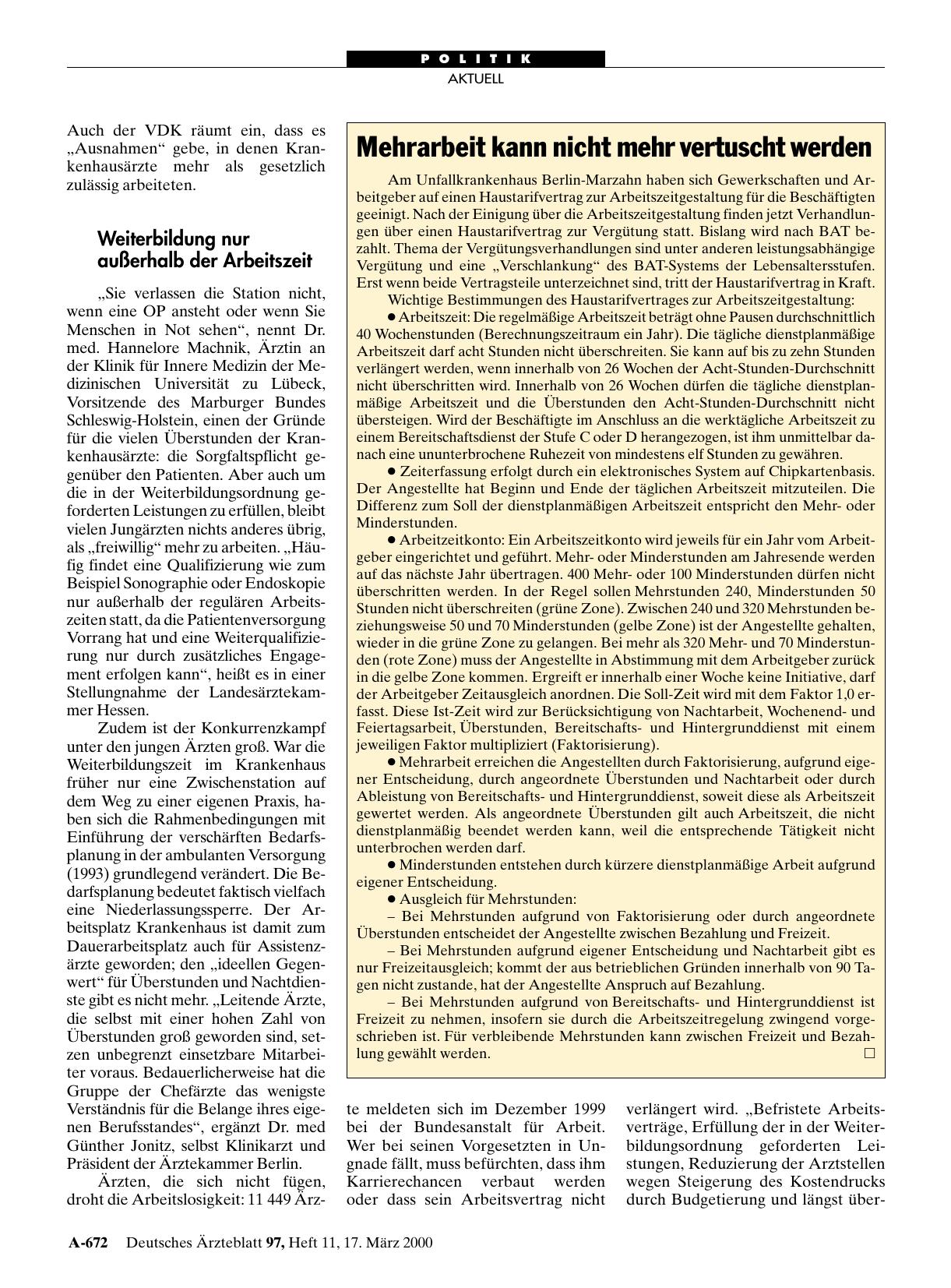 Vorschauseite 1: Mehrarbeit kann nicht mehr vertuscht werden
