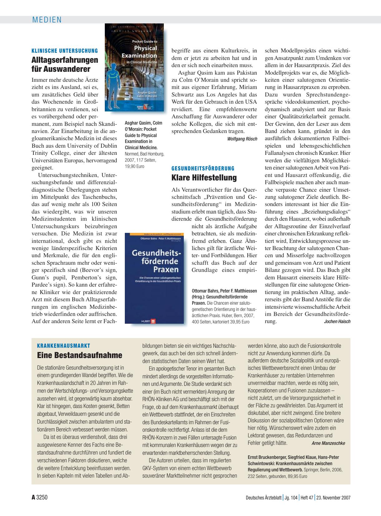 Vorschauseite 1: Gesundheitsfördernde Praxen: Die Chancen einer salutogenetischen Orientierung in der hausärztlichen Praxis