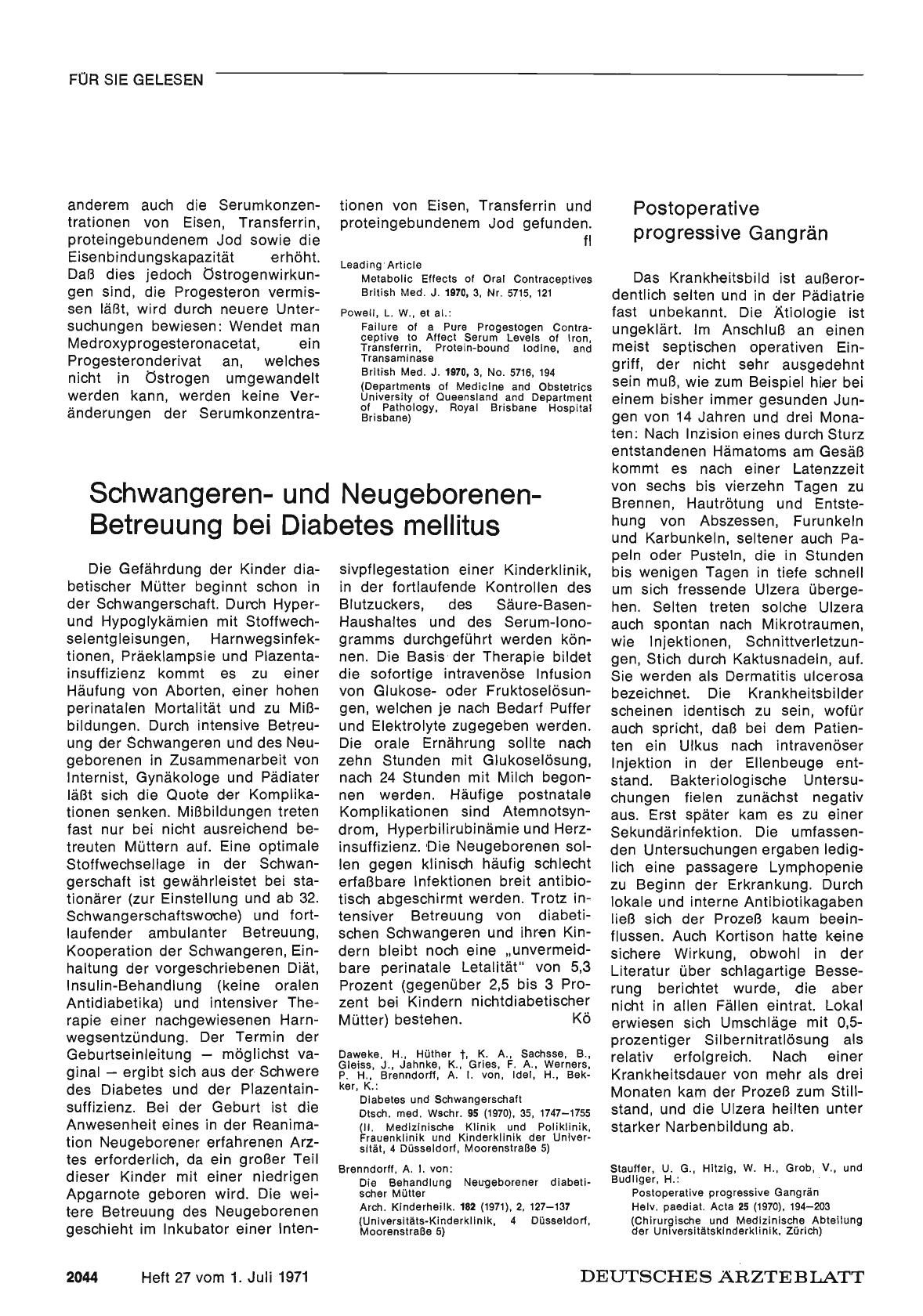 Vorschauseite 1: Postoperative progressive Gangrän