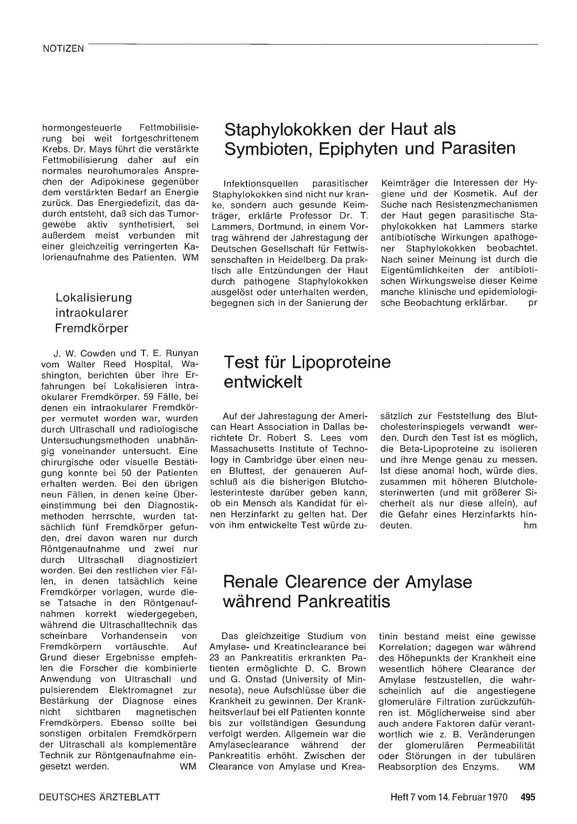 Vorschauseite 1: Test für Lipoproteine entwickelt