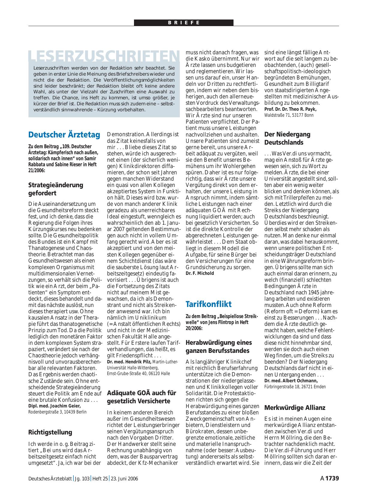 Vorschauseite 1: Tarifkonflikt: Der Niedergang Deutschlands