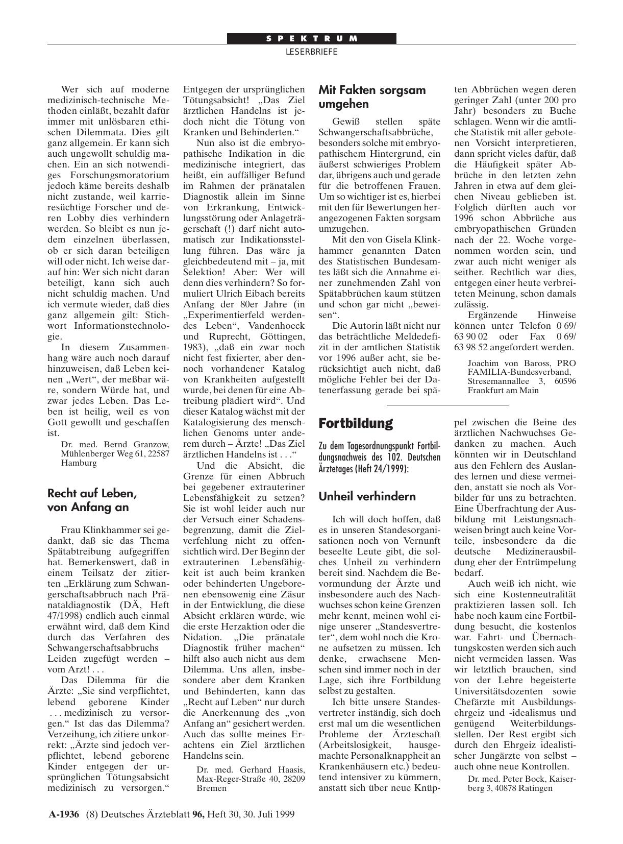 Vorschauseite 1: Fortbildung: Unheil verhindern