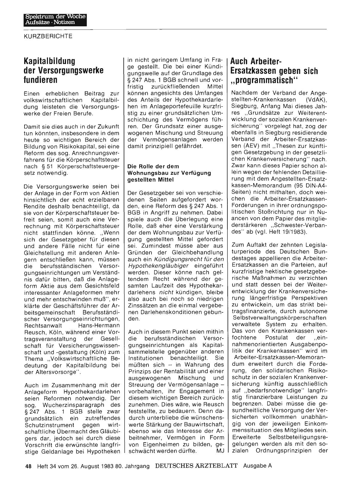 Vorschauseite 1: Kapitalbildung der Versorgungswerke fundieren