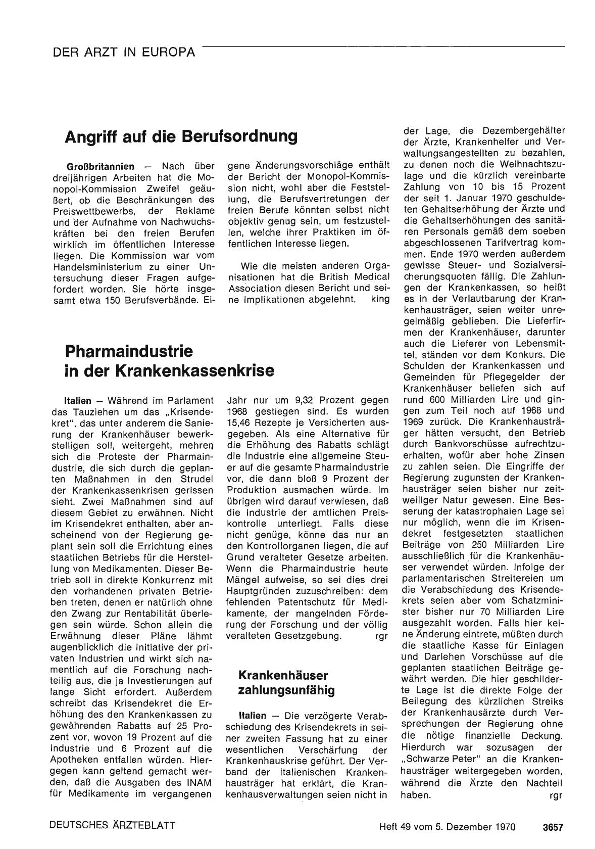 Vorschauseite 1: Pharmaindustrie in der Krankenkassenkrise