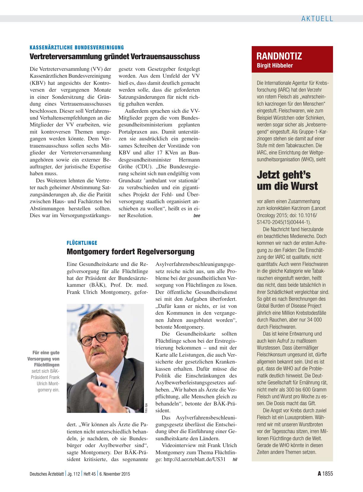 Vorschauseite 1: Randnotiz: Jetzt geht’s um die Wurst