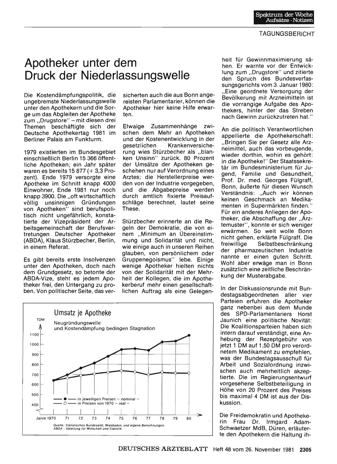 Vorschauseite 1: Apotheker unter dem Druck der Niederlassungswelle