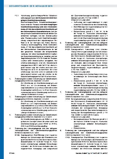 Vorschauseite 4: Beschluss des Bewertungsausschusses nach § 87 Abs. 1 Satz 1 SGB V in seiner 397. Sitzung am 21. Juni 2017 zur Änderung des Einheitlichen Bewertungsmaßstabes (EBM)