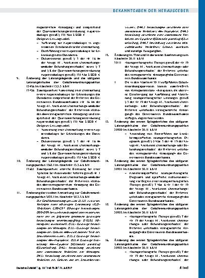 Vorschauseite 5: Beschluss des Bewertungsausschusses nach § 87 Abs. 1 Satz 1 SGB V in seiner 397. Sitzung am 21. Juni 2017 zur Änderung des Einheitlichen Bewertungsmaßstabes (EBM)