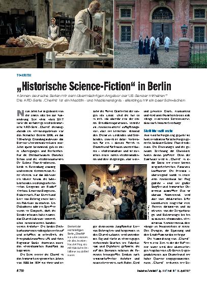 Vorschauseite 1: TV-Kritik: „Historische Science-Fiction“ in Berlin