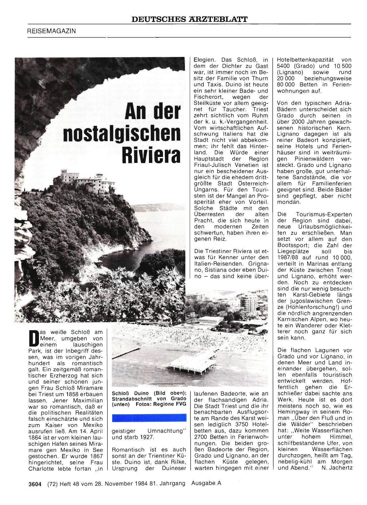 Vorschauseite 1: An der nostalgischen Riviera