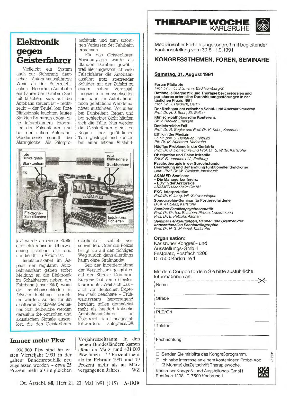 Vorschauseite 1: Elektronik gegen Geisterfahrer