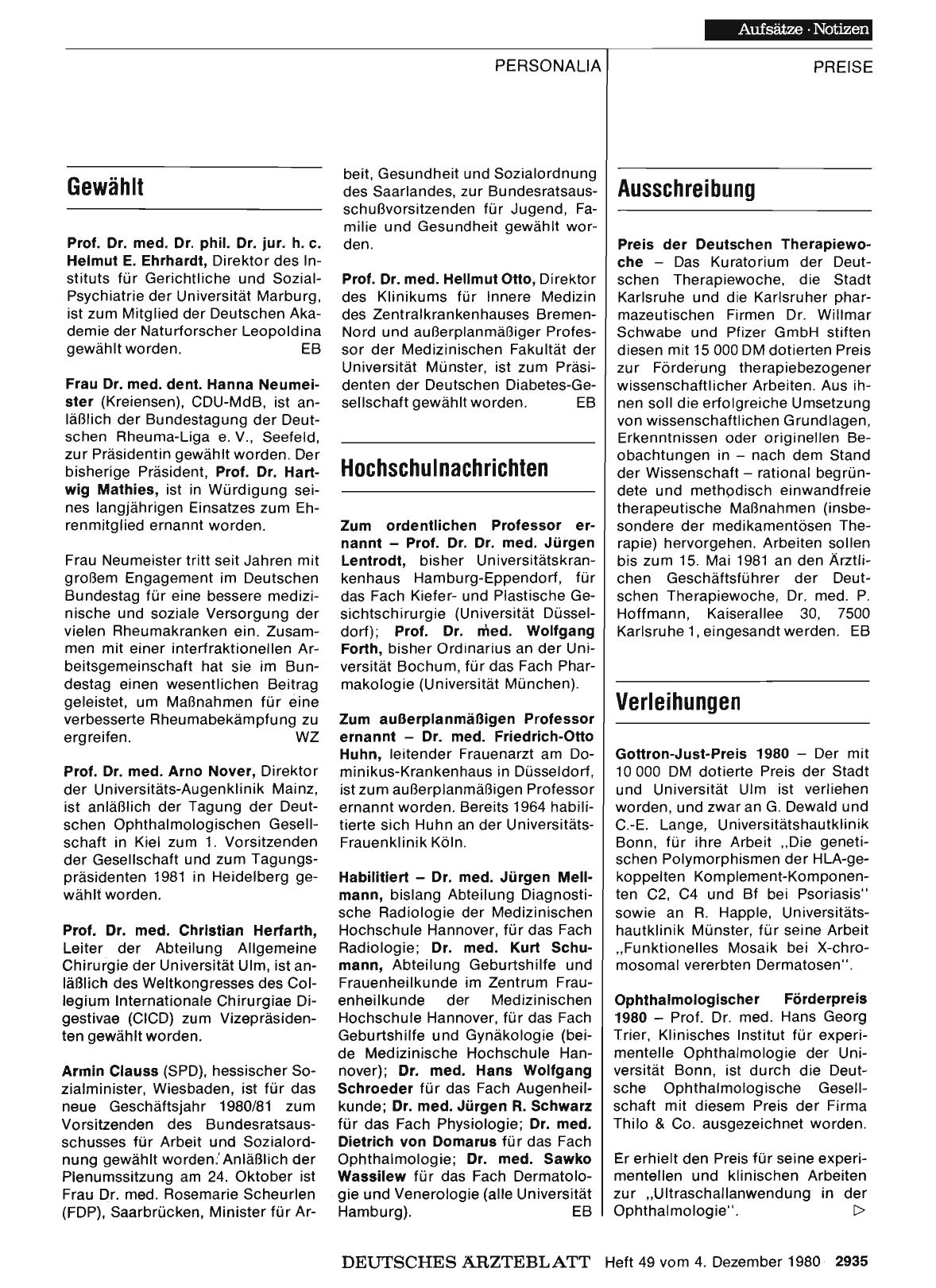 Vorschauseite 1: Ausschreibung