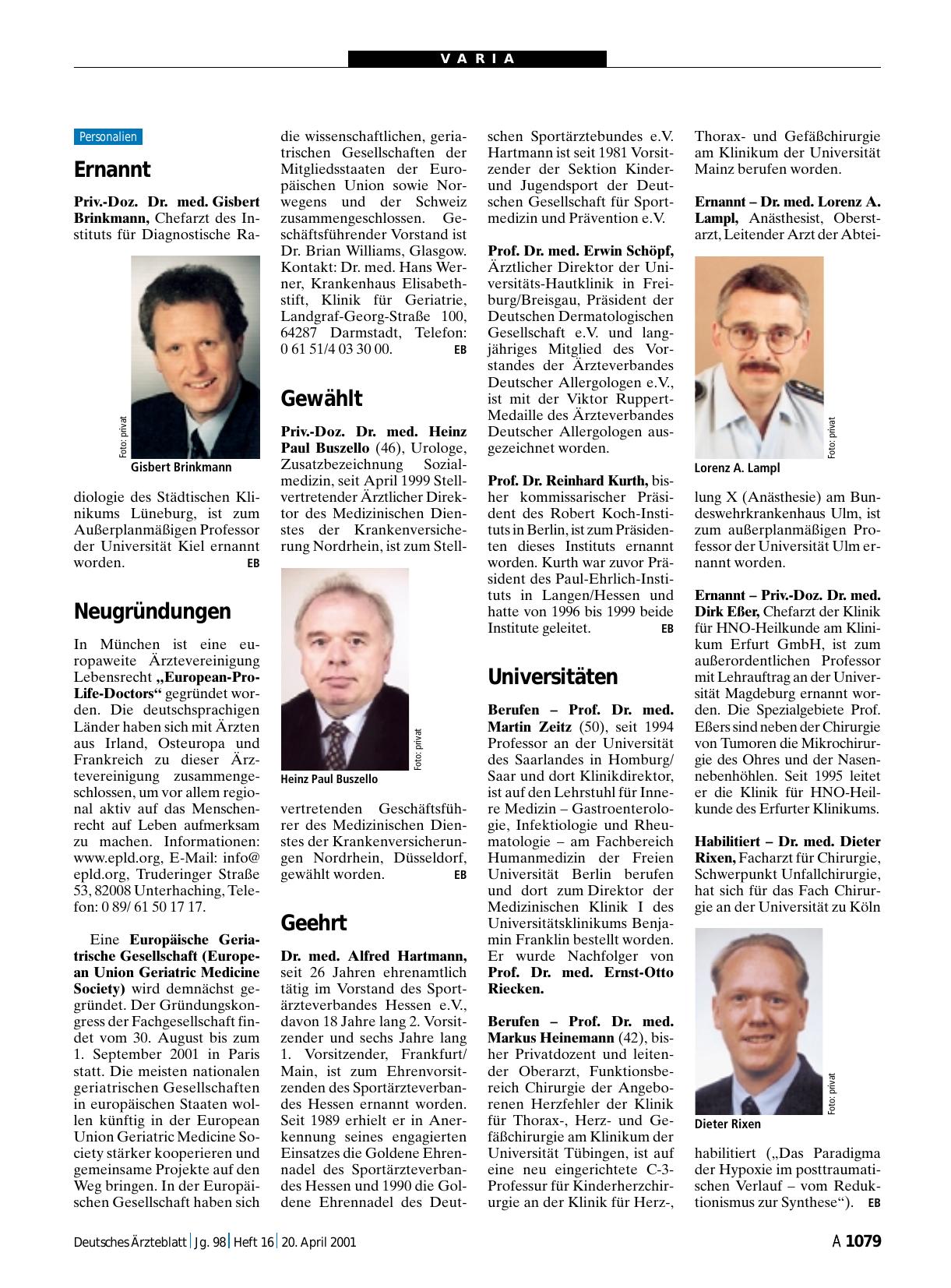 Vorschauseite 1: Ernannt
