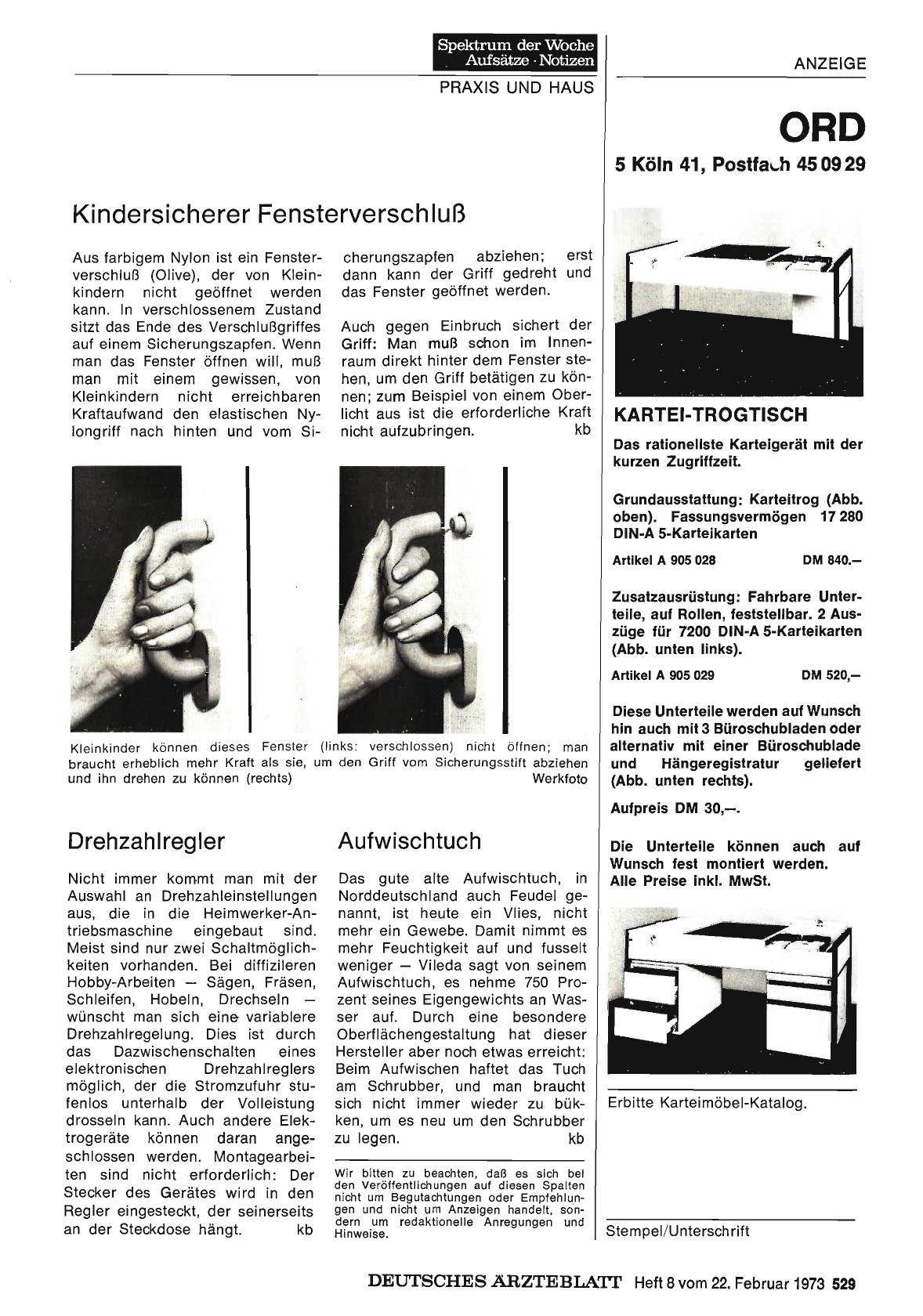 Vorschauseite 1: Kindersicherer Fensterverschluß