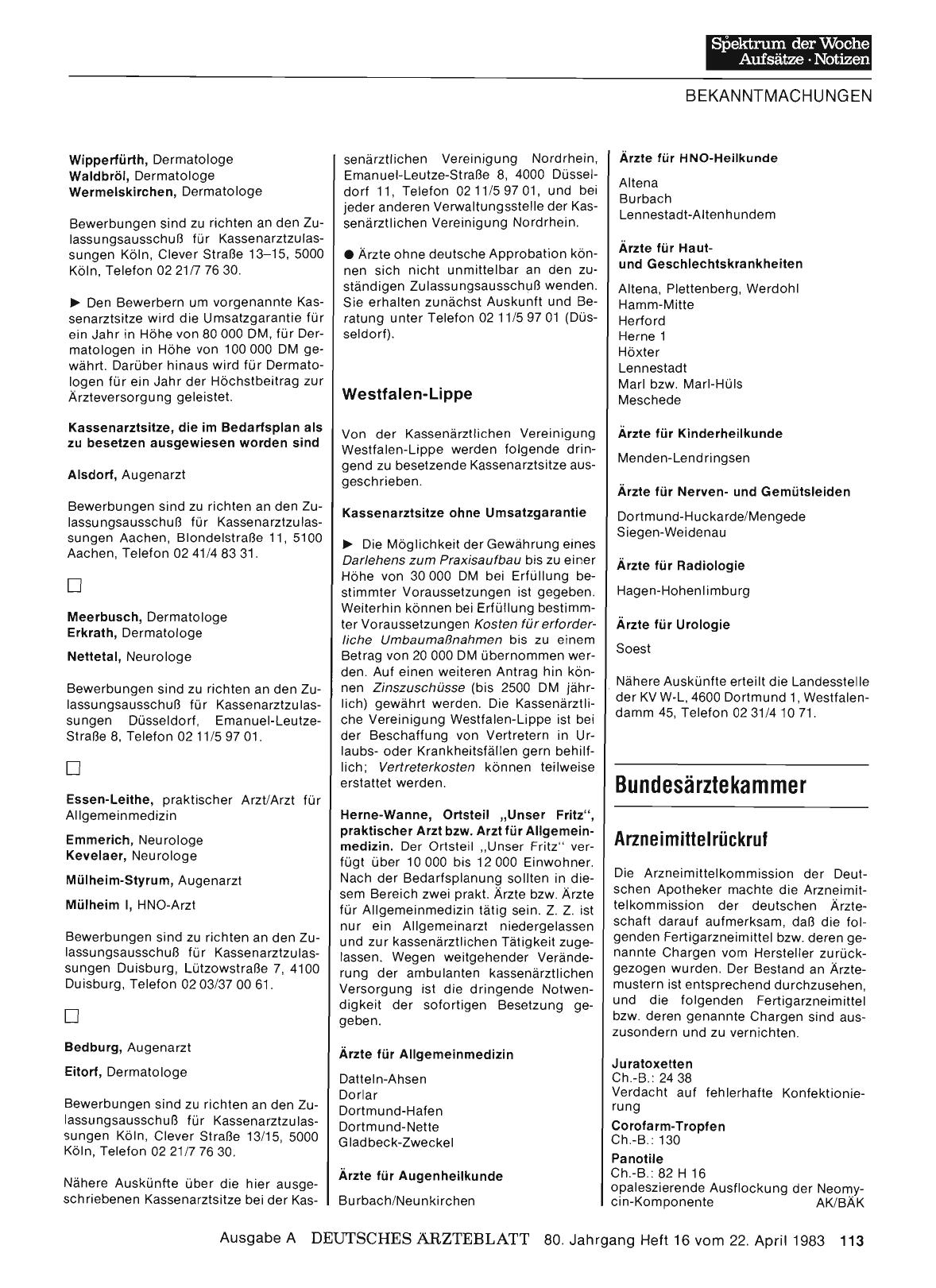 Vorschauseite 1: Bundesärztekammer