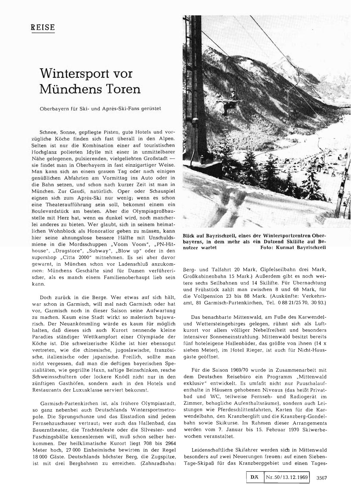 Vorschauseite 1: Wintersport vor Münchens Toren