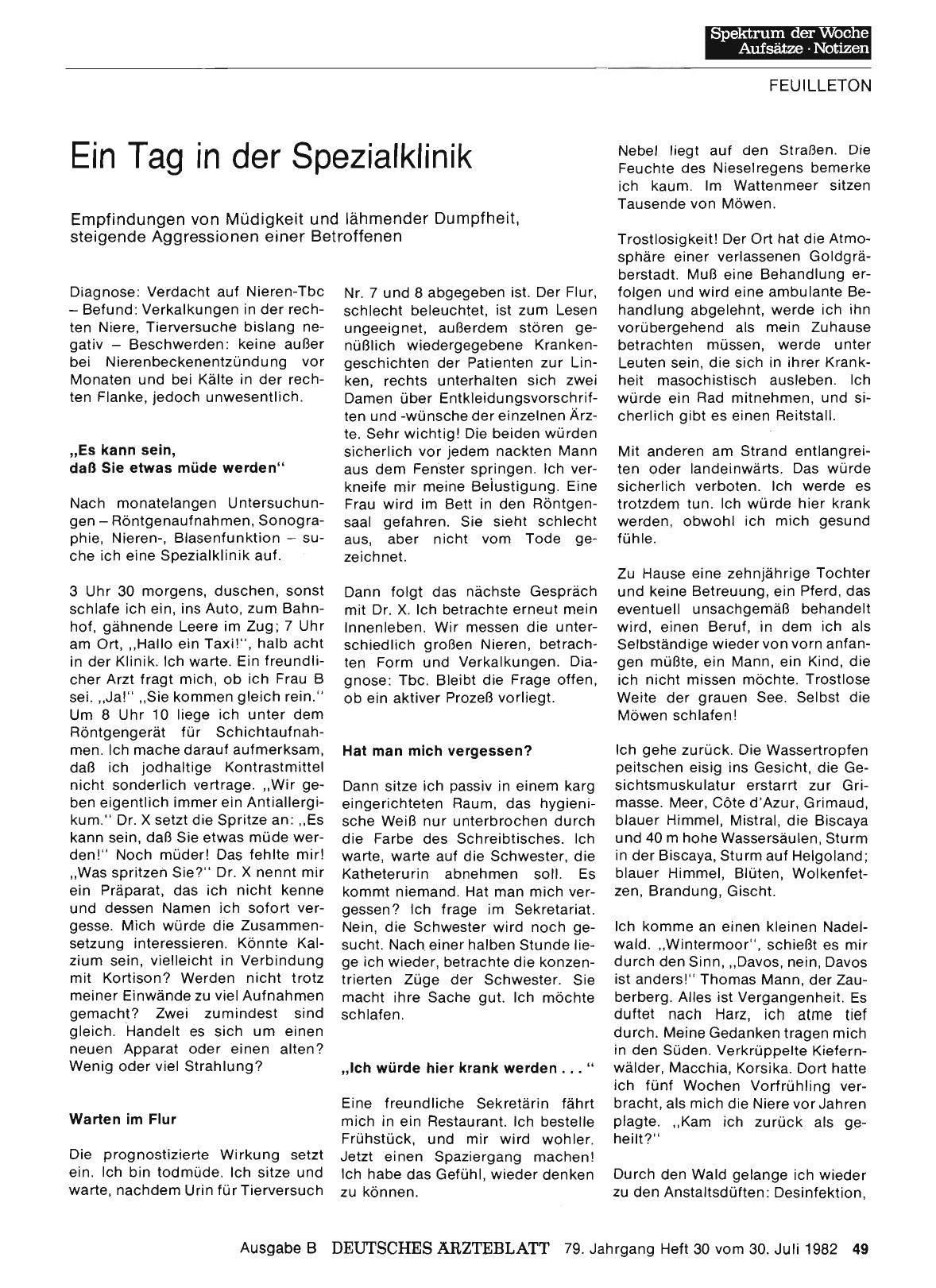 Vorschauseite 1: Ein Tag in der Spezialklinik