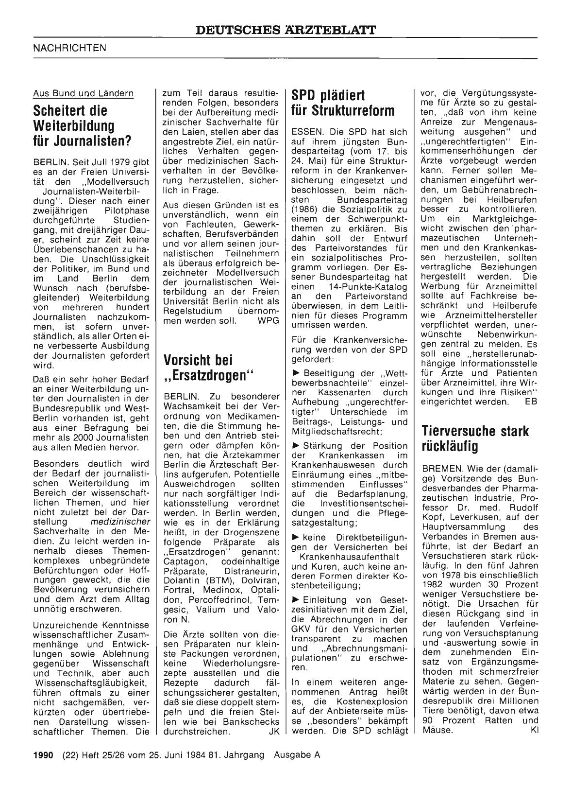 Vorschauseite 1: SPD plädiert für Strukturreform
