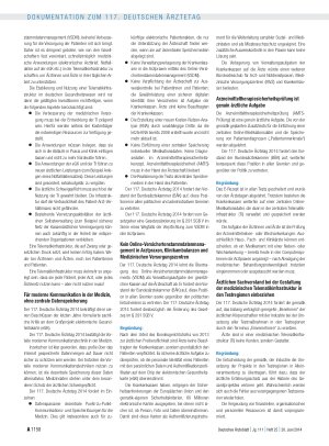 Vorschauseite 2: Entschliessungen zum Tagesordnungspunkt VII: Tätigkeitsbericht der Bundesärztekammer