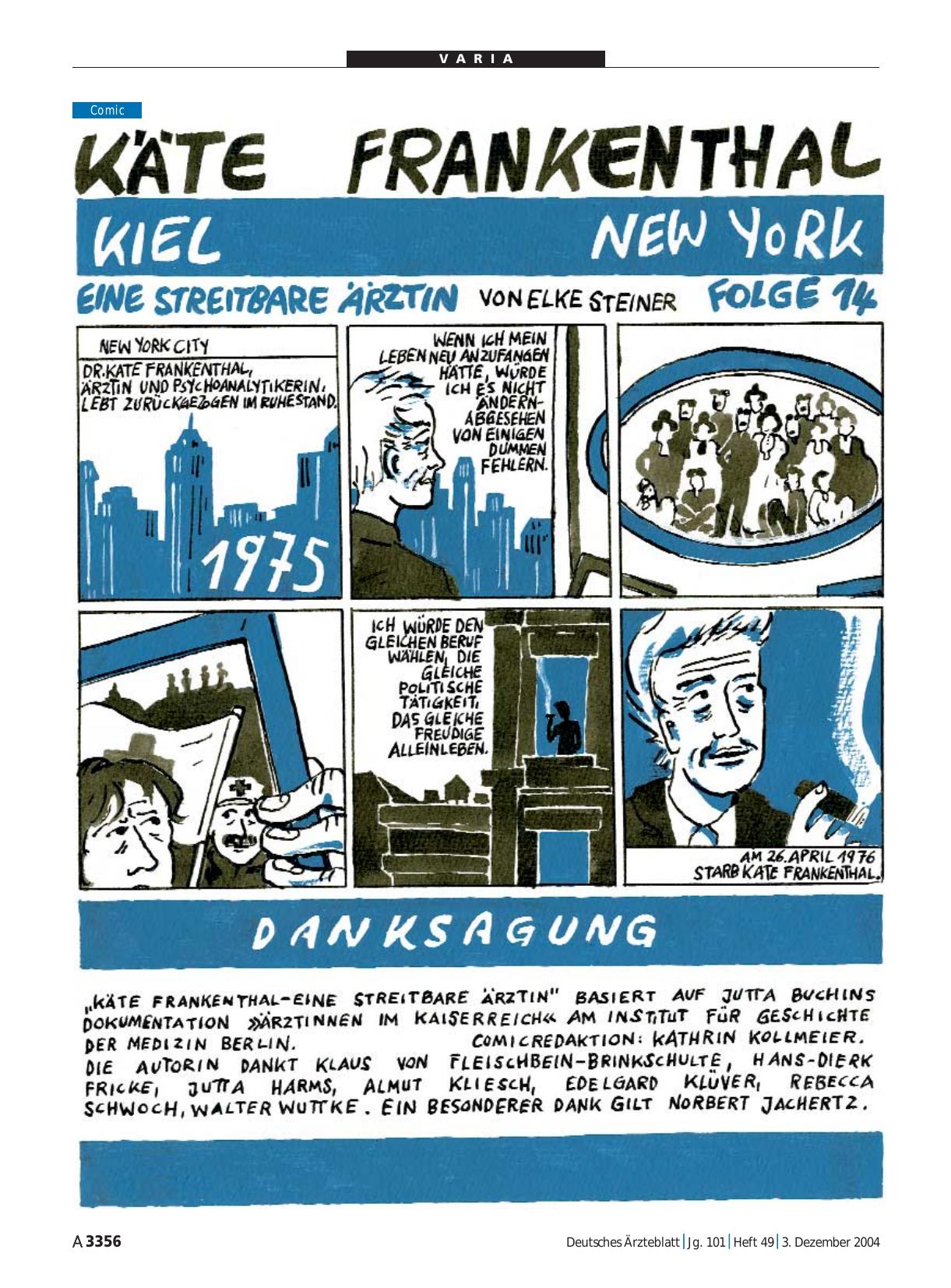 Vorschauseite 1: Käte Frankenthal