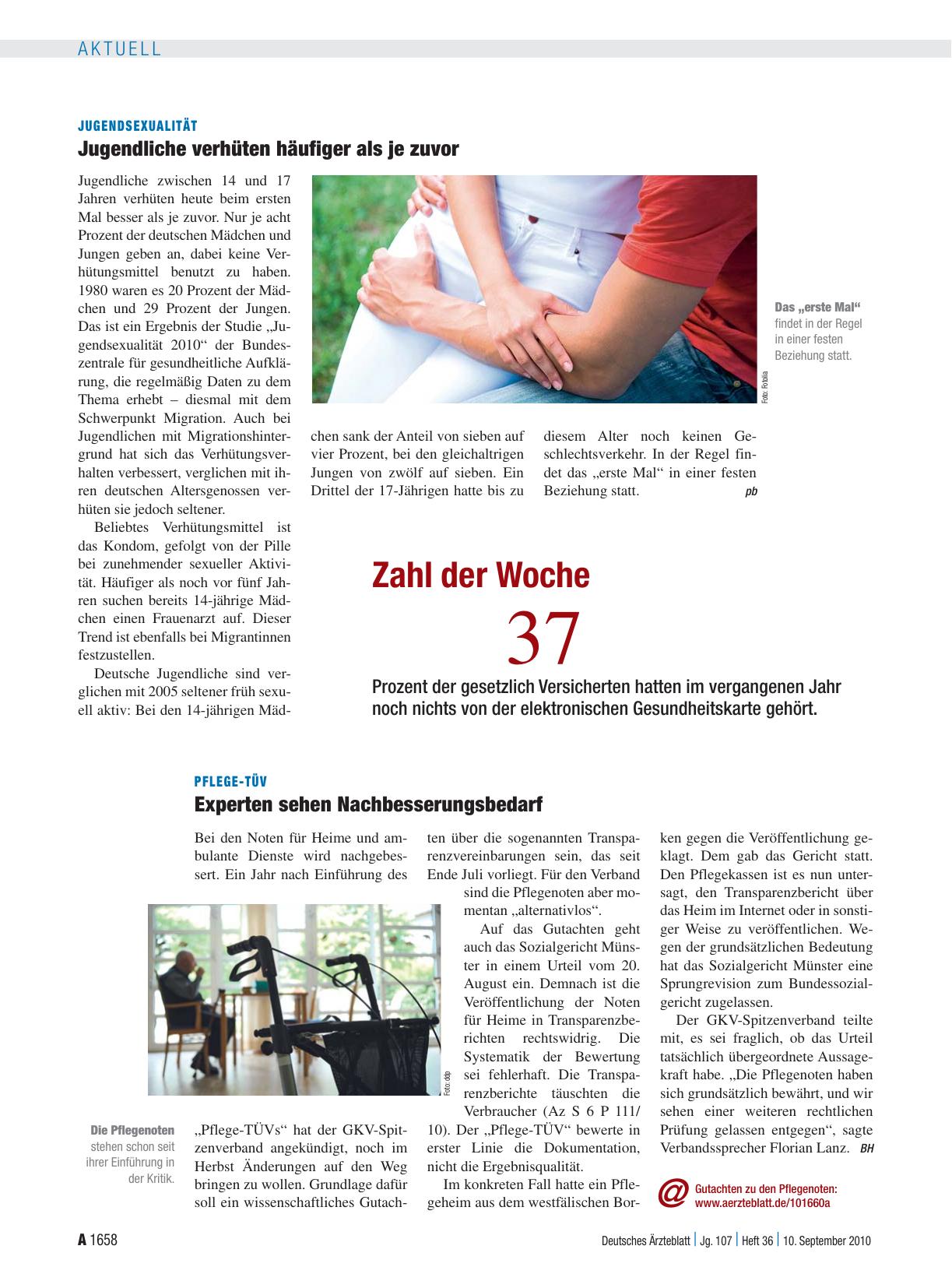 Vorschauseite 1: Pflege-TÜV: Experten sehen Nachbesserungsbedarf