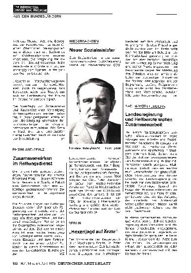 Vorschauseite 1: Berlin: „Hexenjagd auf Ärzte“