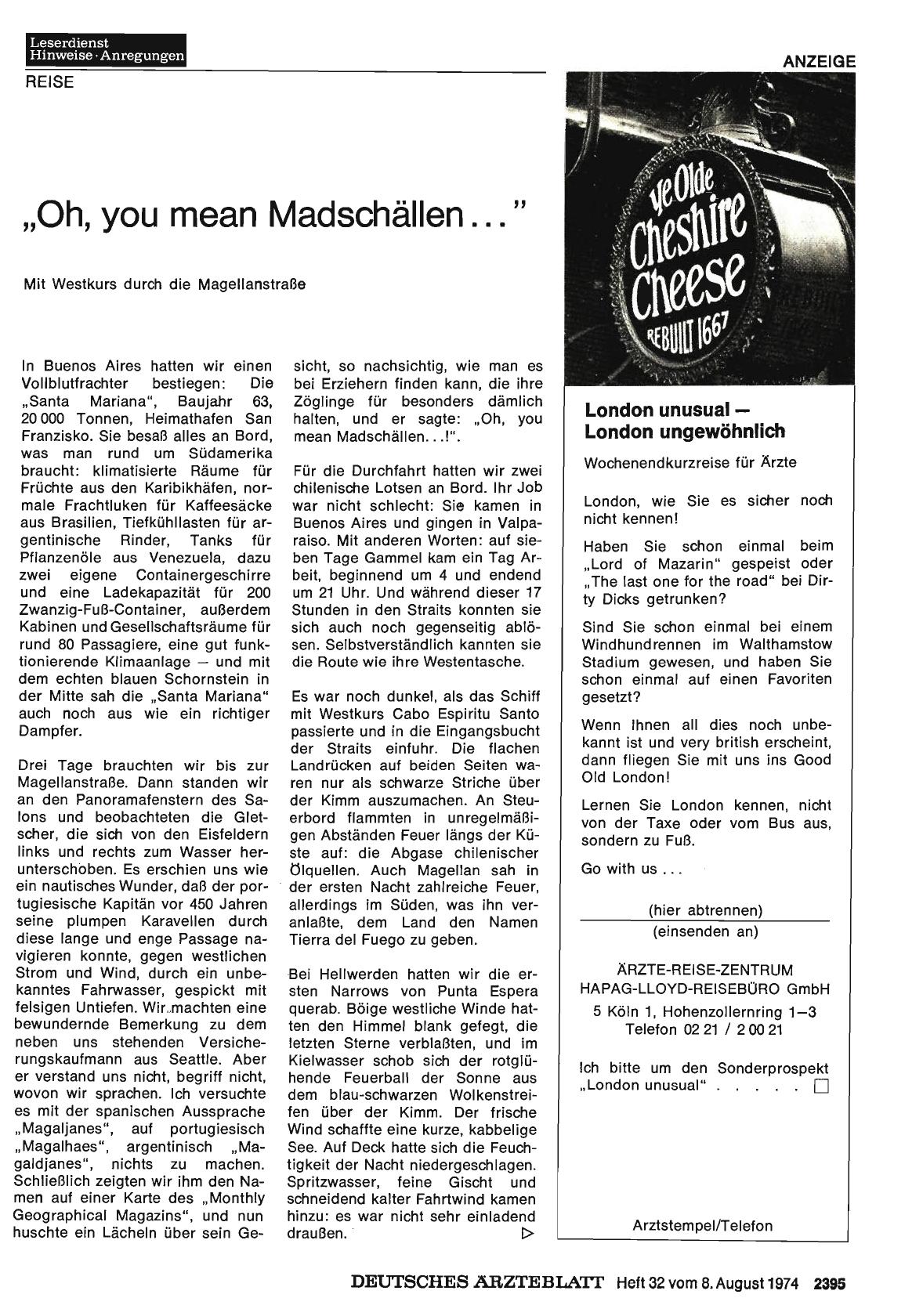 Vorschauseite 1: „Oh, you mean Madschällen. .. „