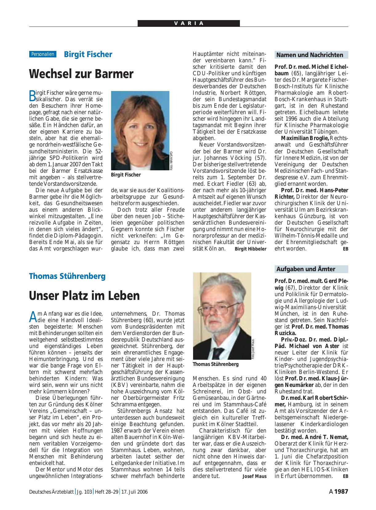 Vorschauseite 1: Aufgaben und Ämter