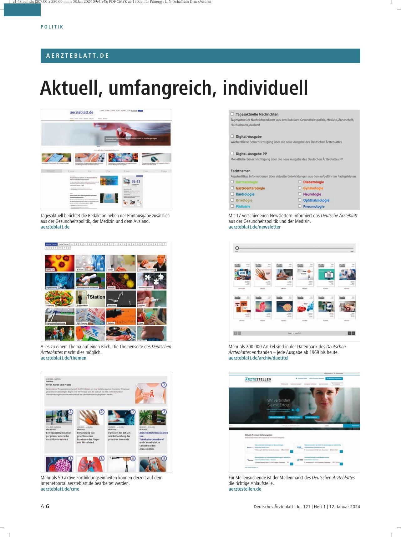 Vorschauseite 1: Aktuell, umfangreich, individuell
