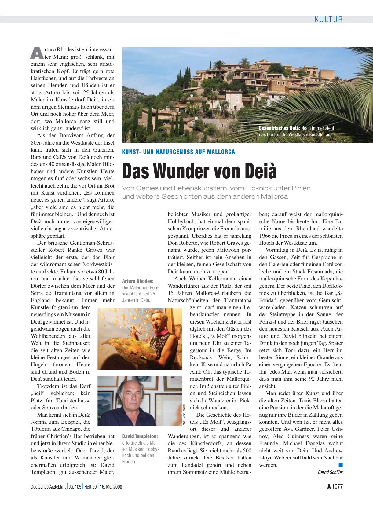 Vorschauseite 1: Kunstund Naturgenuss auf Mallorca: Das Wunder von Deià