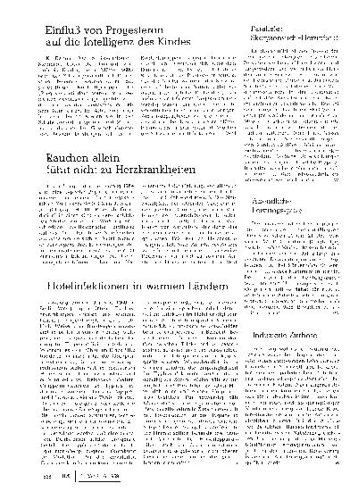 Vorschauseite 1: Hotelinfektionen in warmen Ländern