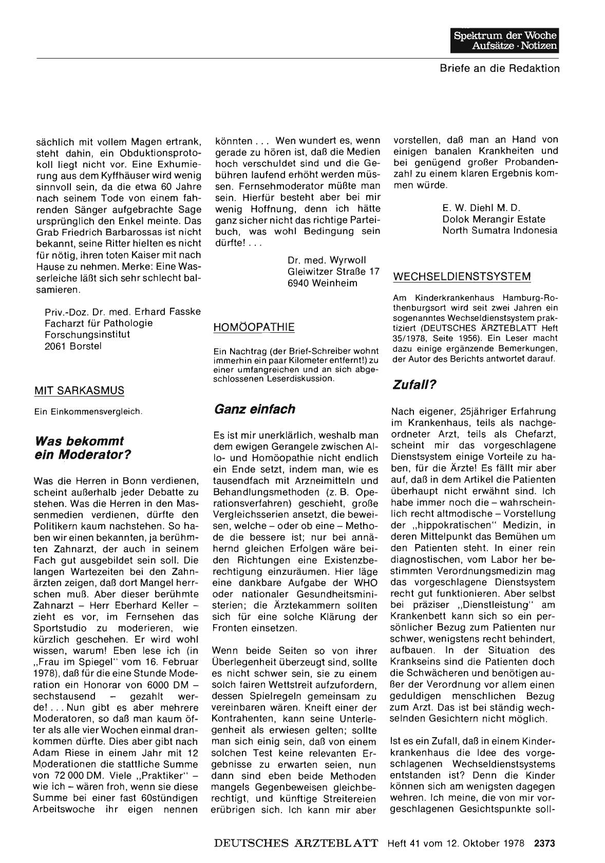 Vorschauseite 1: MIT SARKASMUS: Was bekommt ein Moderator?