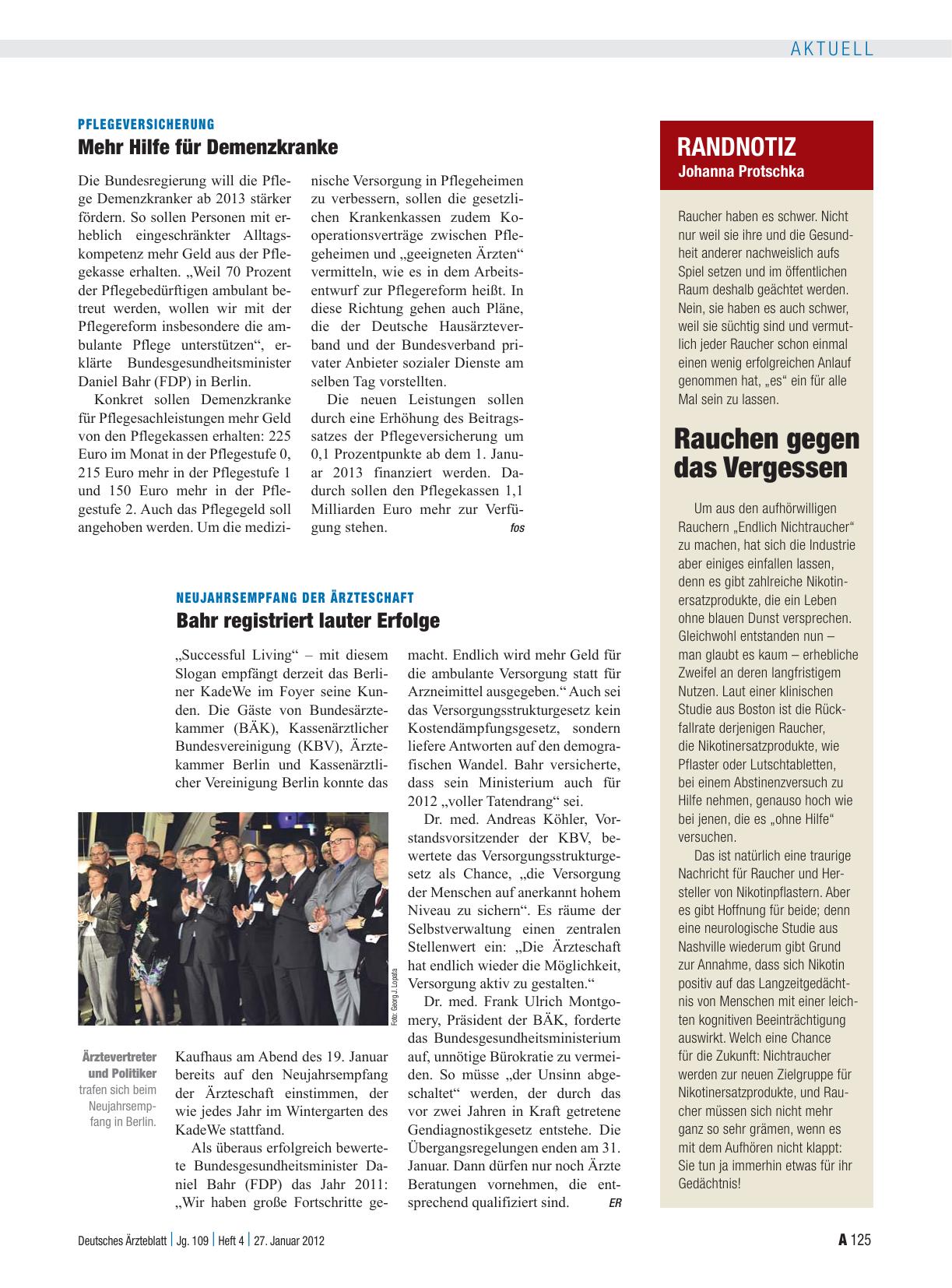 Vorschauseite 1: Randnotiz: Rauchen gegen das Vergessen