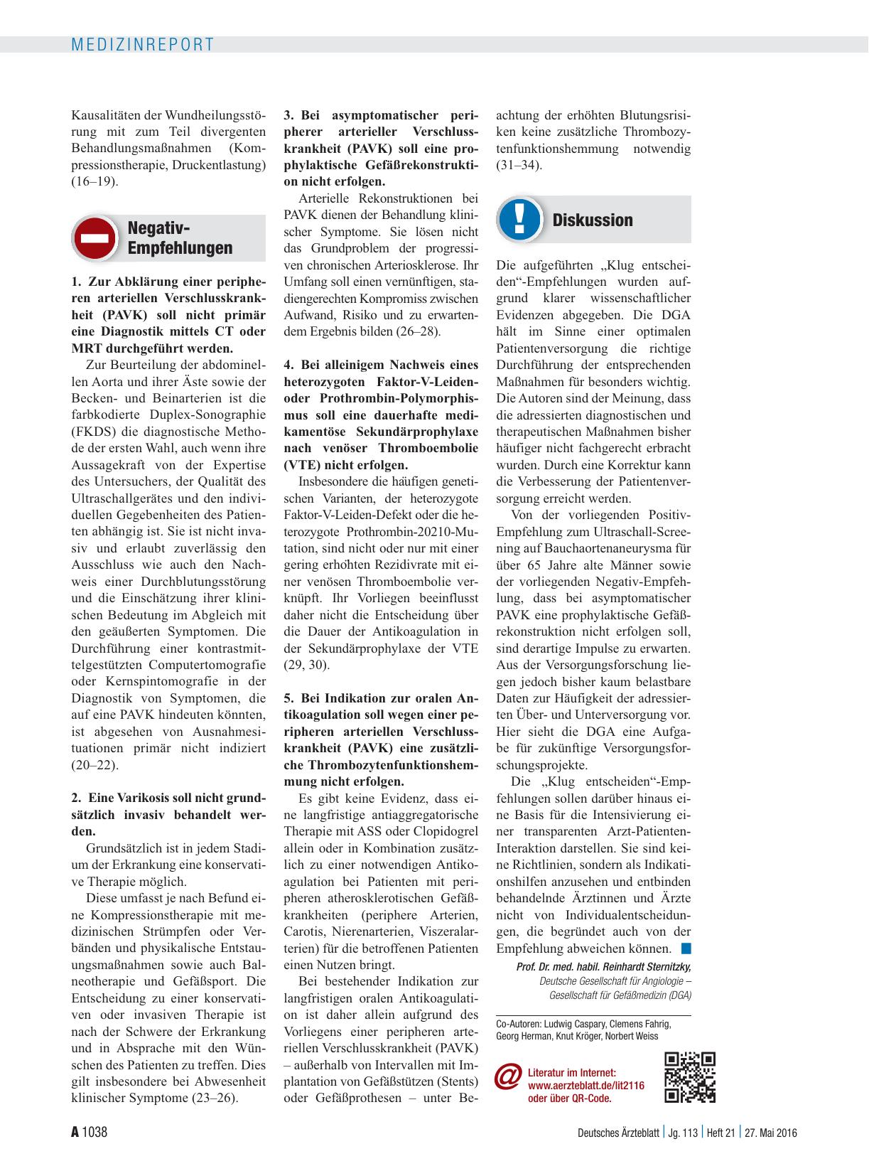 Vorschauseite 3: Klug entscheiden: . . . in der Angiologie