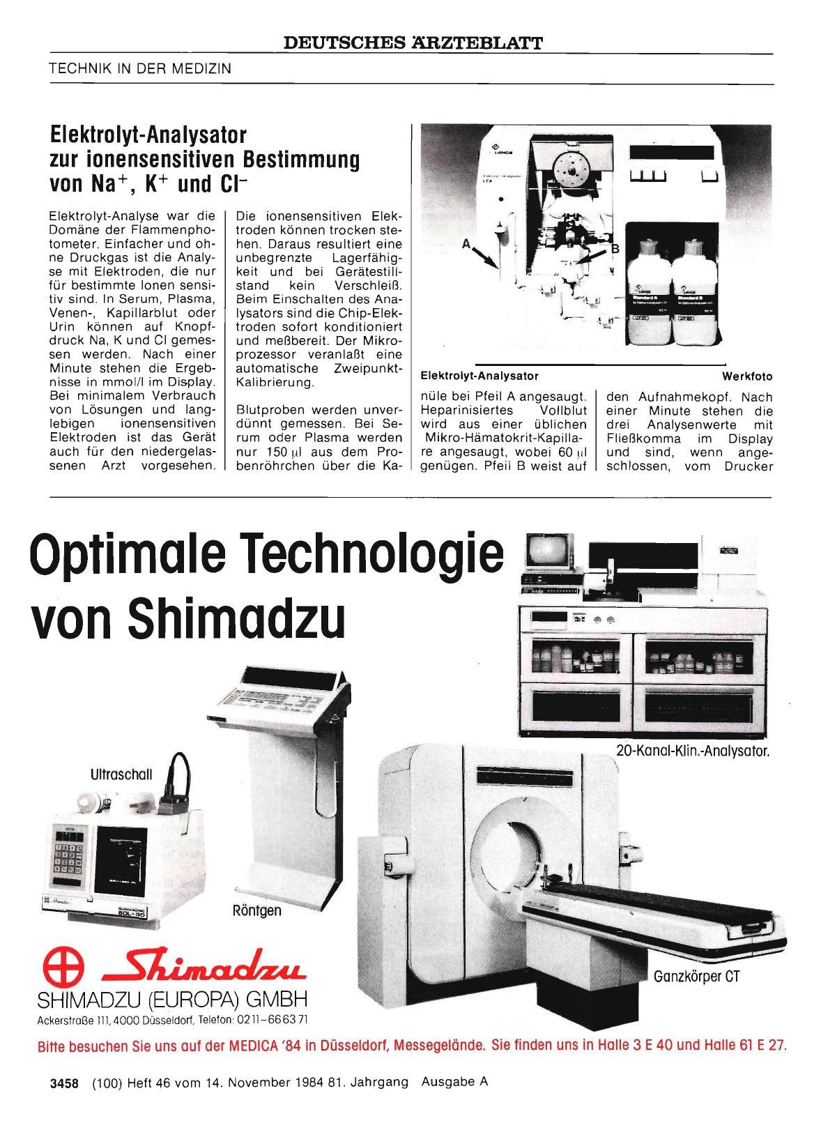 Vorschauseite 1: Elektrolyt-Analysator zur ionensensitiven Bestimmung von Na+, K+ und Cl-