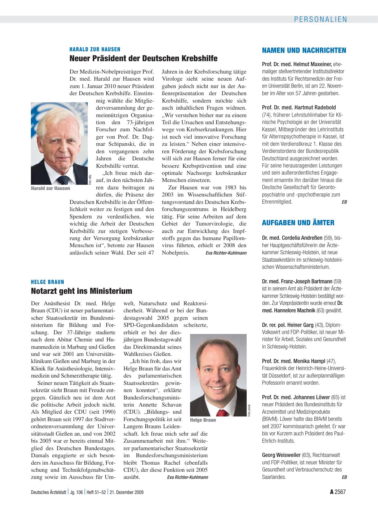 Vorschauseite 1: Namen und Nachrichten