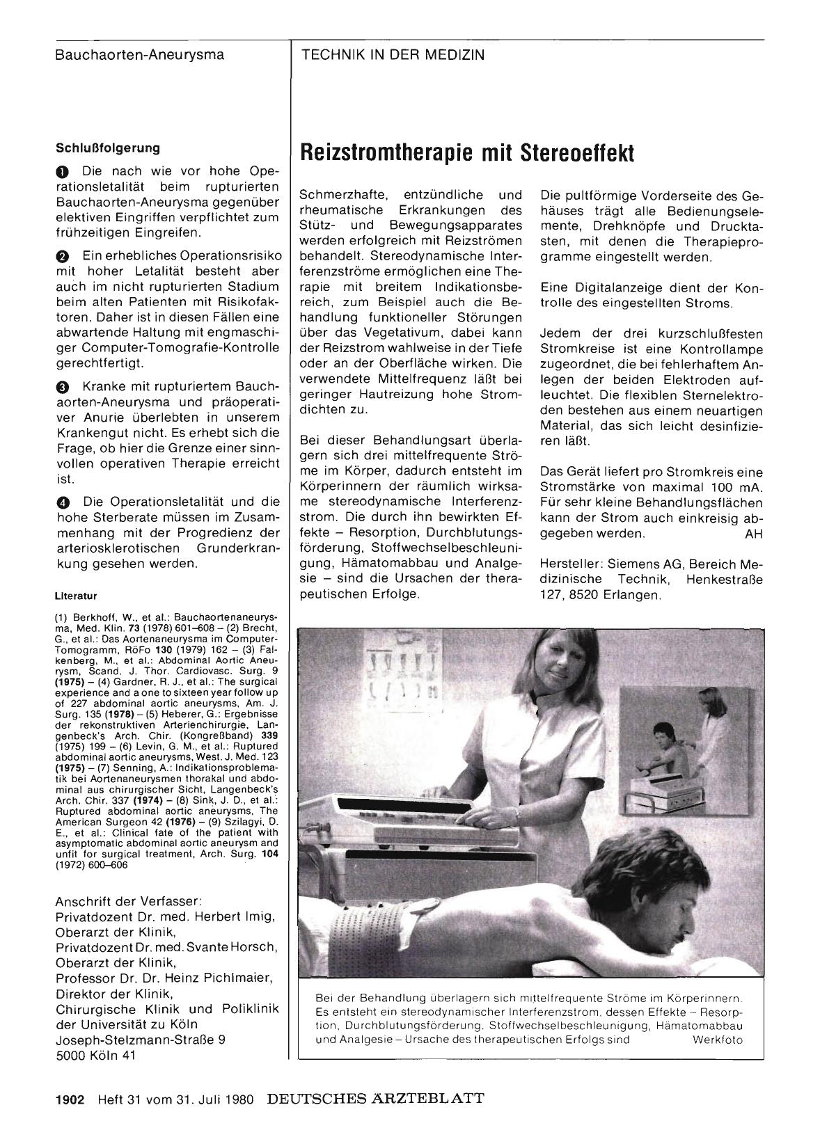 Vorschauseite 1: Reizstromtherapie mit Stereoeffekt
